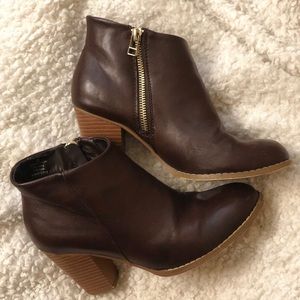 Brown booties